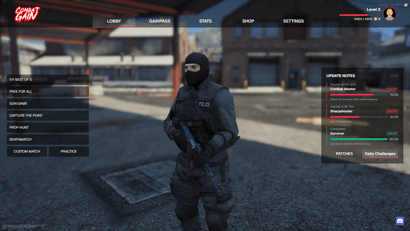 CombatGain (FiveM)